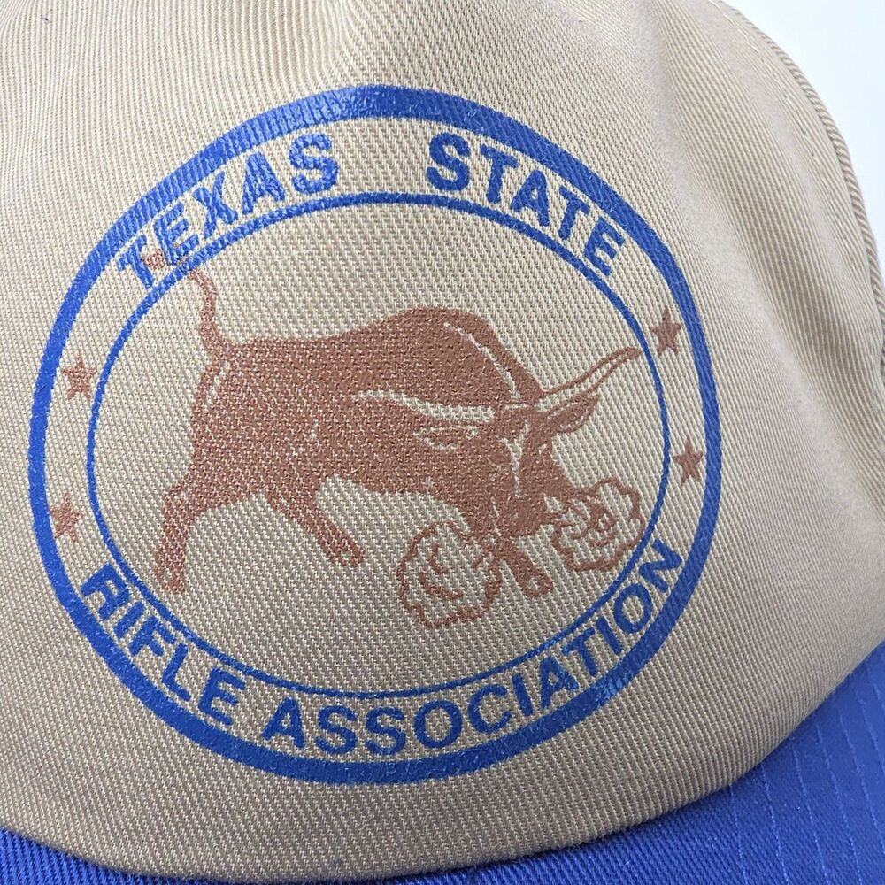 Vinatge Texas State Rifle Association TSRA Snapback Cap Hat 80s Outdoors Hunting